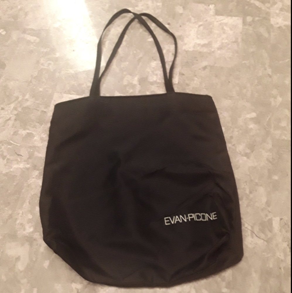 Evan Picone Black Tote Bag